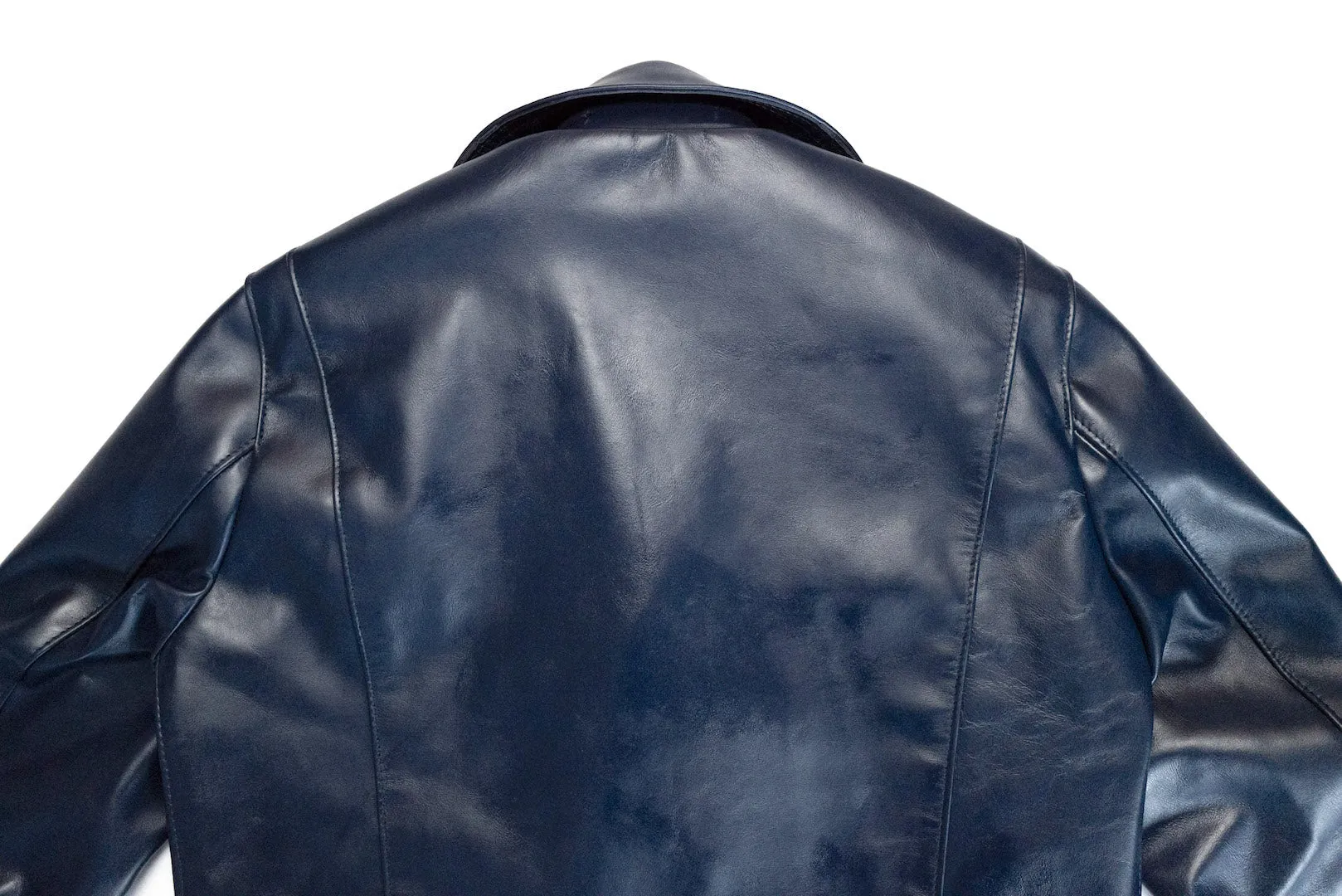 Lewis Leathers 441T Navy Horsehide 'Cyclone' Jacket (Tight fit)