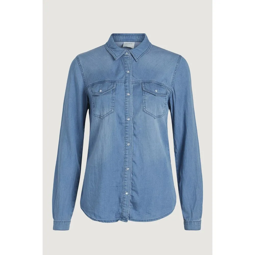 Light Blue Cotton Sweater