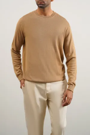 LIGHT COTTON CREW JUMPER