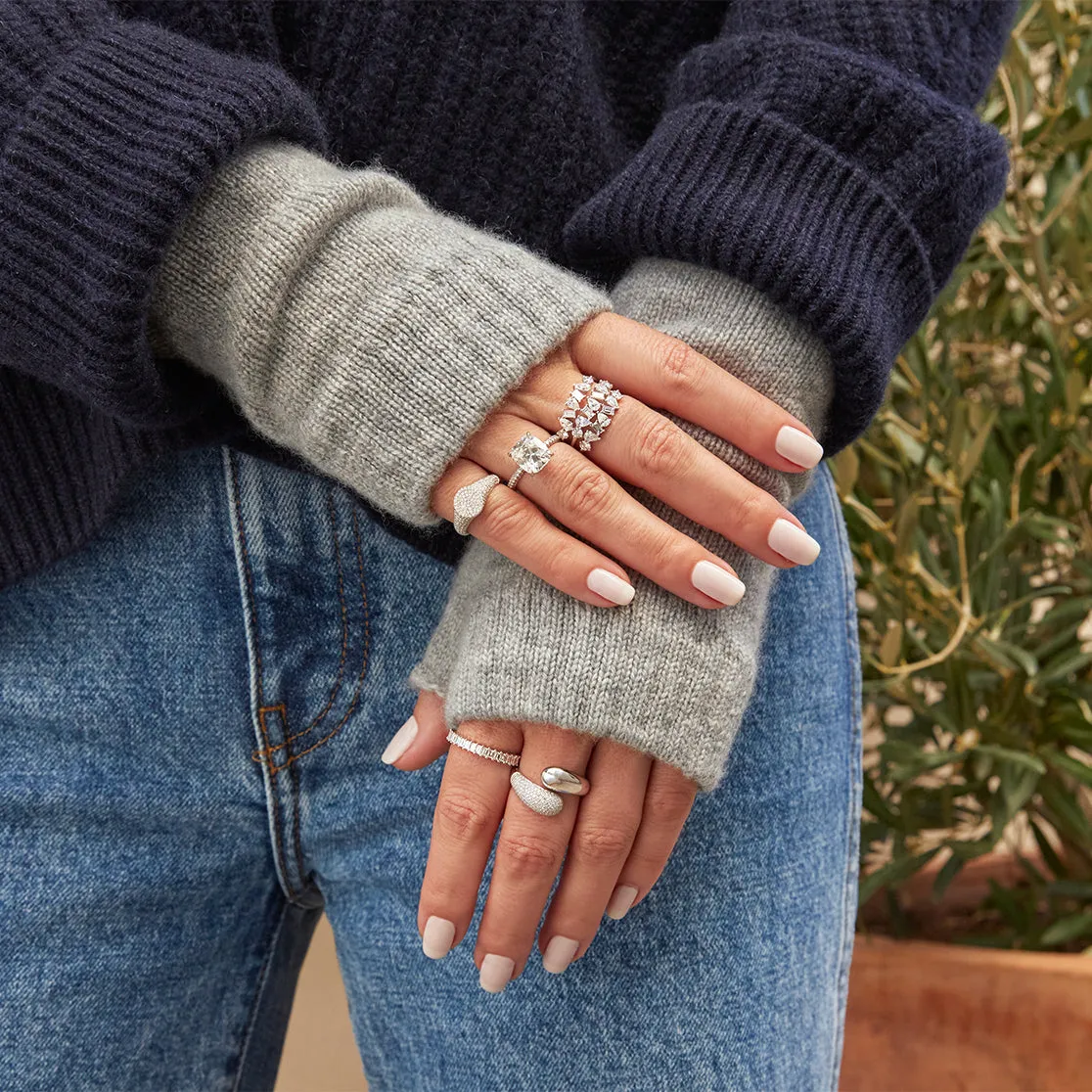 Light Grey Cashmere Wrist Warmer