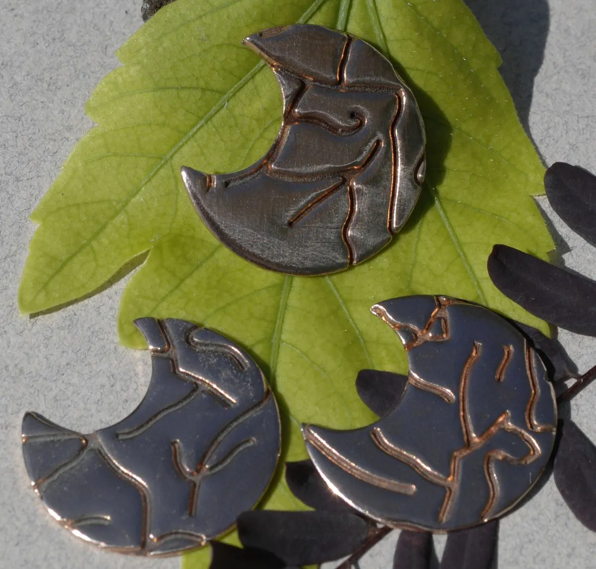 Lightning Textured Moon Blanks