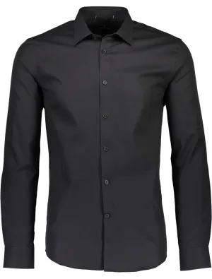Lindbergh - Fine Cotton Twill Dress Shirt (Black)