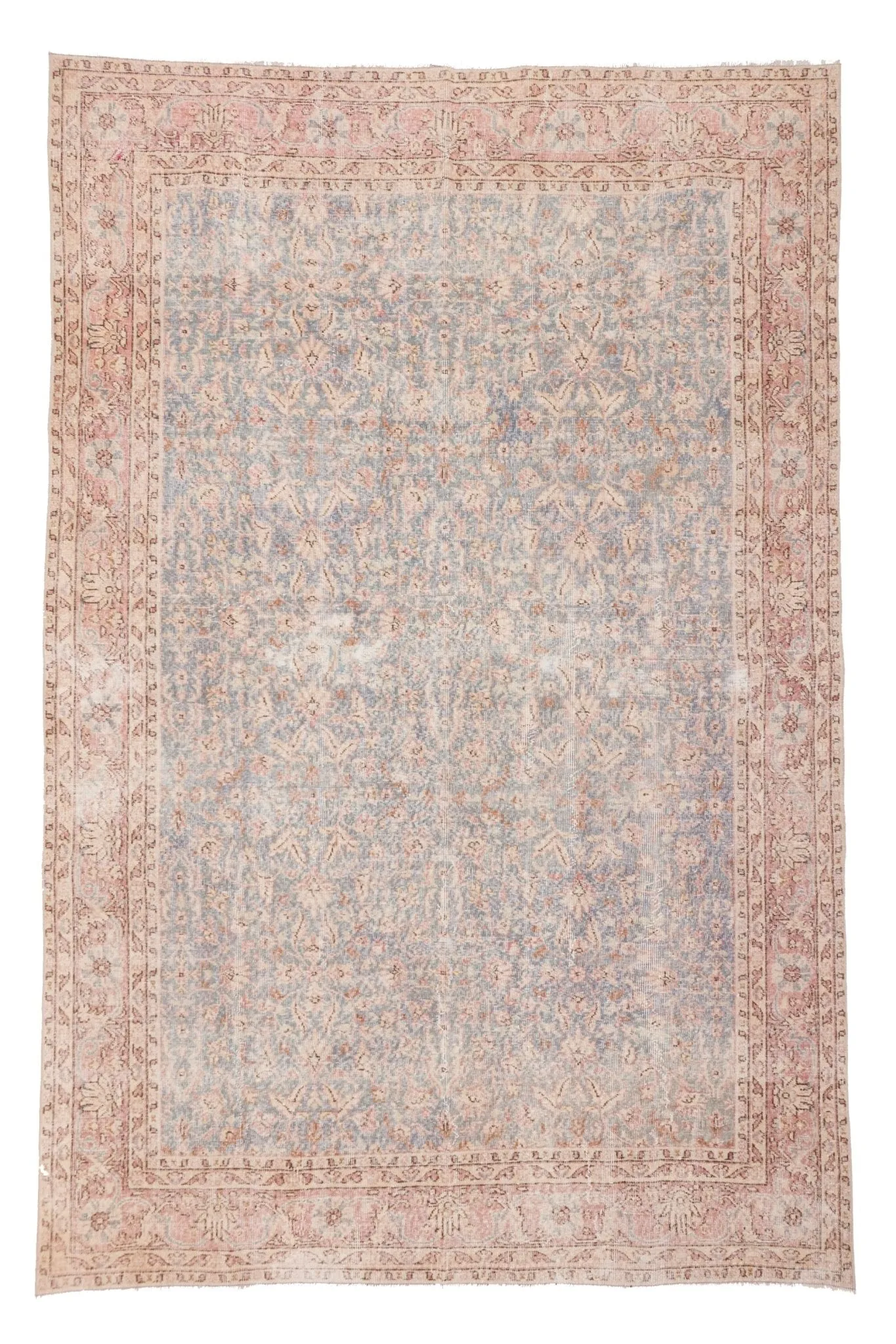 'Linden' Persian Vintage Rug- 6'9.5'' x 10'1''