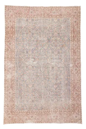 'Linden' Persian Vintage Rug- 6'9.5'' x 10'1''