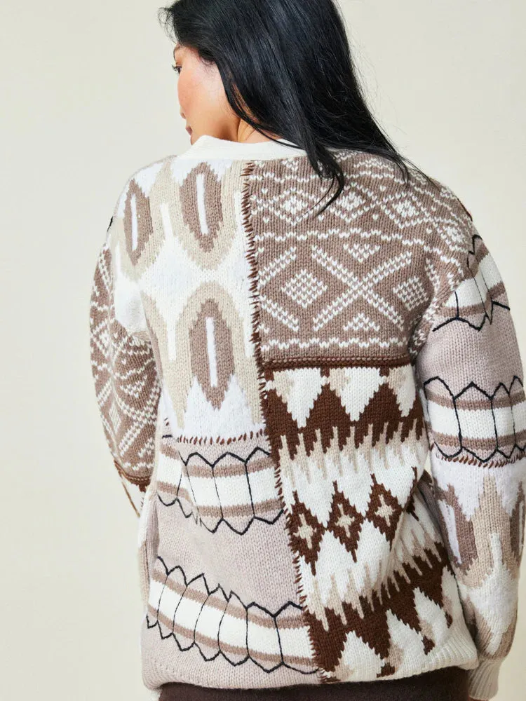 Lingua Franca Lucy Oversized Cardigan