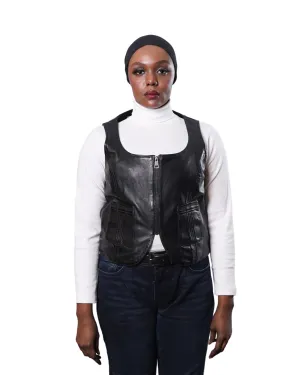 LISA WOMEN RIDER LEATHER VEST