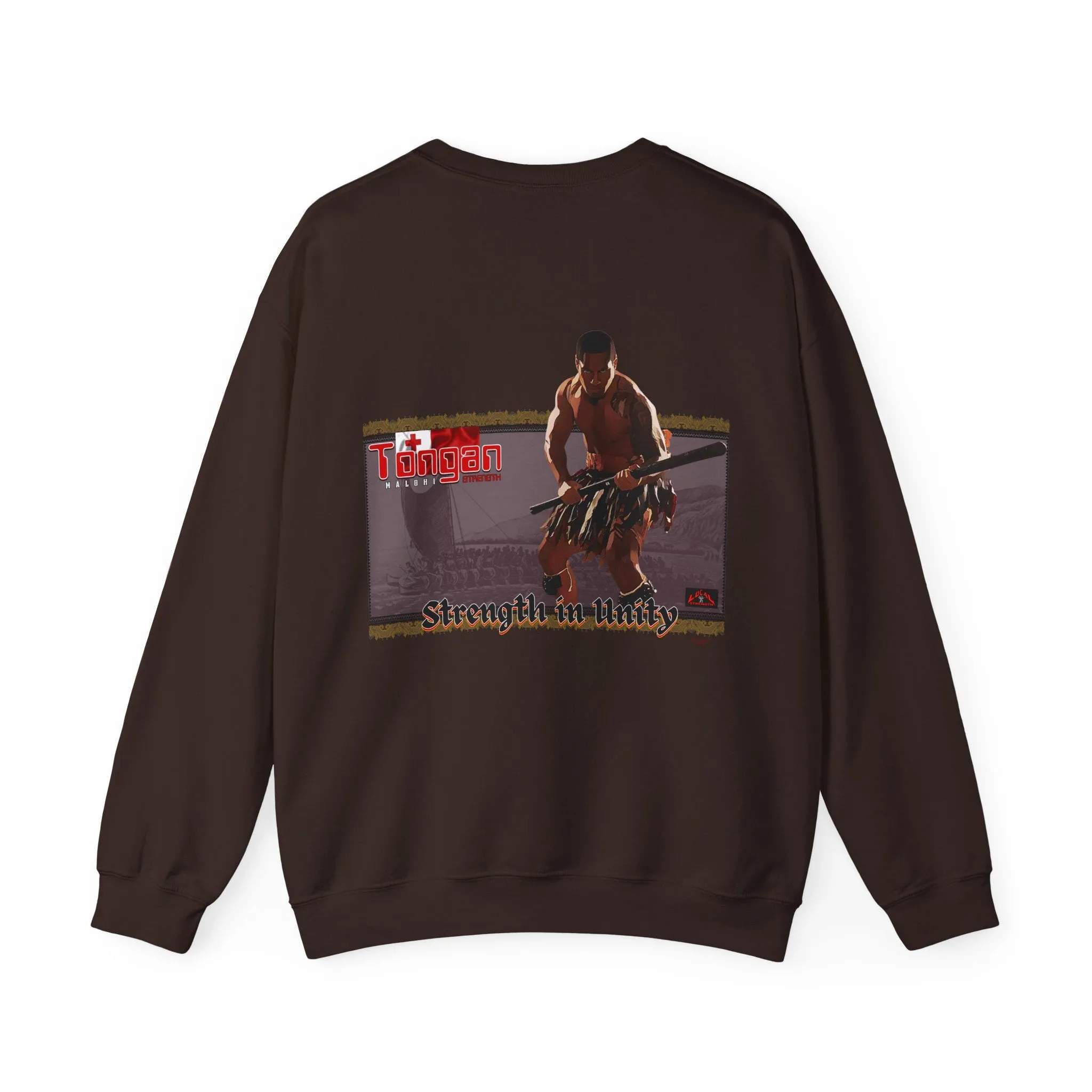 Local Strength Tongan Strength Malohi Stregnth in Unity Unisex Heavy Blend™ Crewneck Sweatshirt