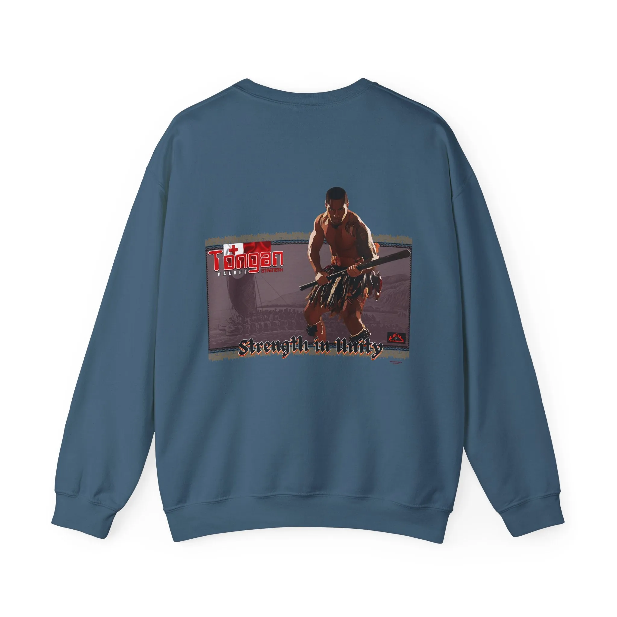 Local Strength Tongan Strength Malohi Stregnth in Unity Unisex Heavy Blend™ Crewneck Sweatshirt