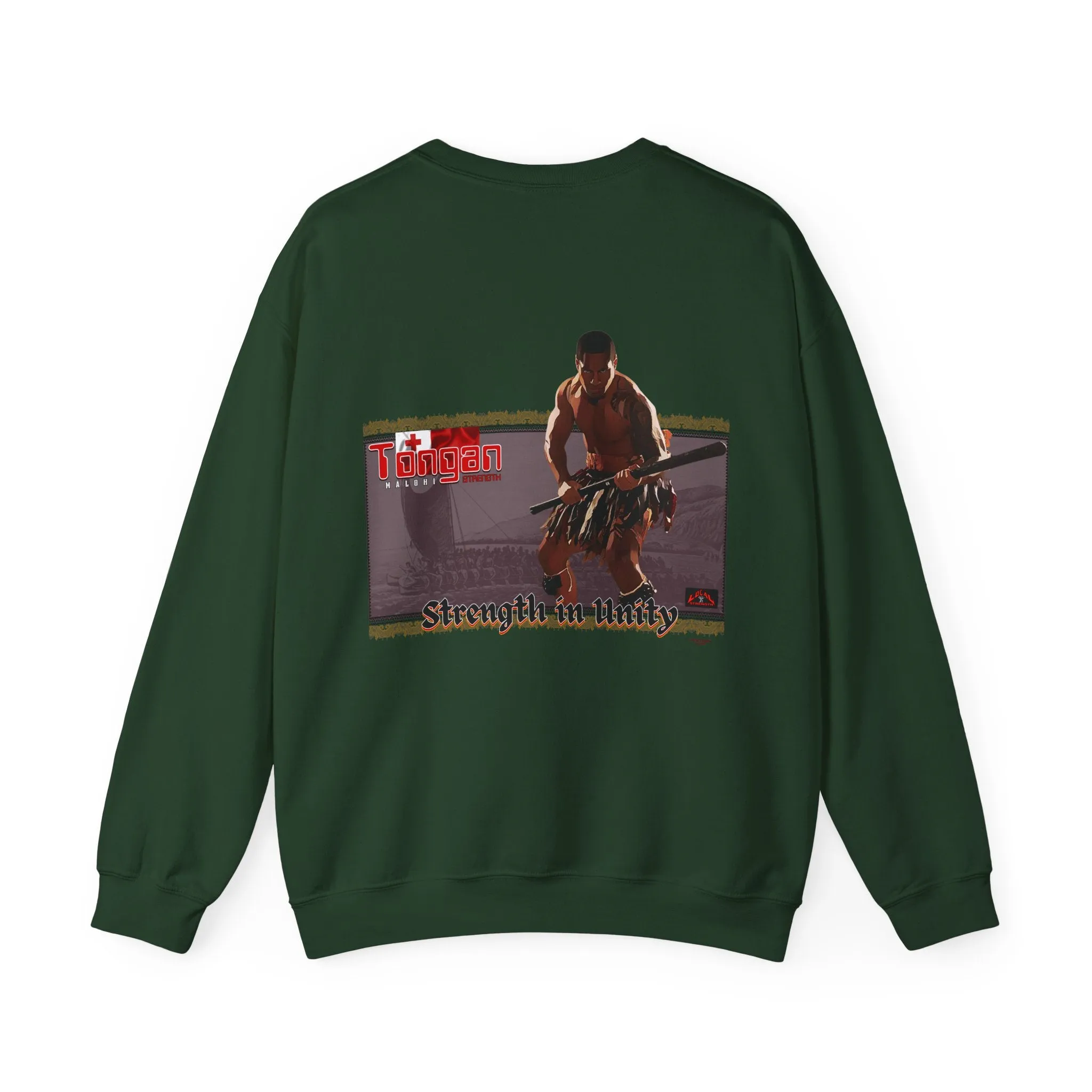 Local Strength Tongan Strength Malohi Stregnth in Unity Unisex Heavy Blend™ Crewneck Sweatshirt