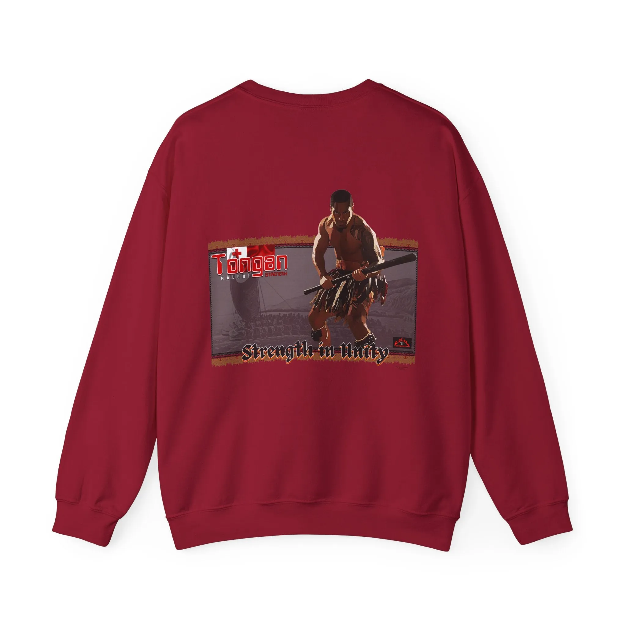 Local Strength Tongan Strength Malohi Stregnth in Unity Unisex Heavy Blend™ Crewneck Sweatshirt