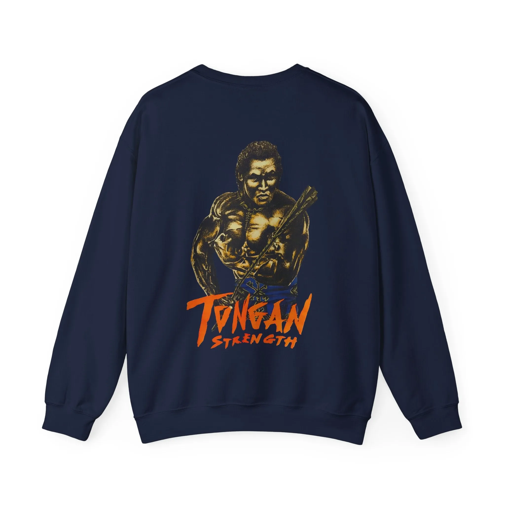Local Strength Tongan Strength Vintage Design 90s New Print Unisex Heavy Blend™ Crewneck Sweatshirt
