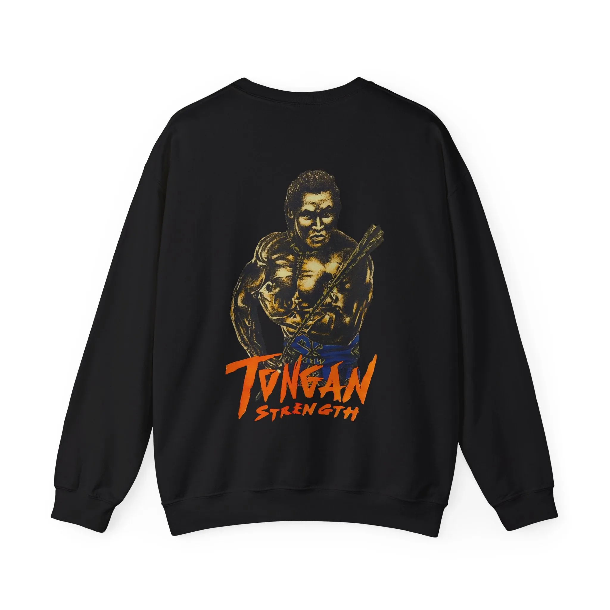 Local Strength Tongan Strength Vintage Design 90s New Print Unisex Heavy Blend™ Crewneck Sweatshirt