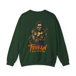 Local Strength Tongan Strength Vintage Design 90s New Print Unisex Heavy Blend™ Crewneck Sweatshirt