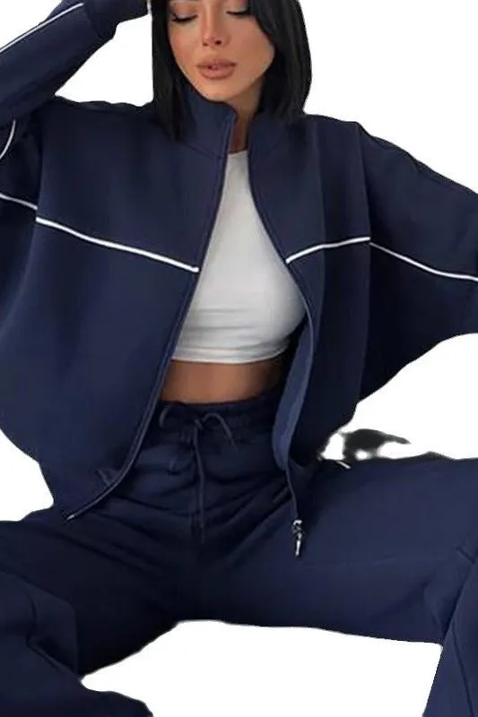 Long-sleeved Sweater Two Piece Set