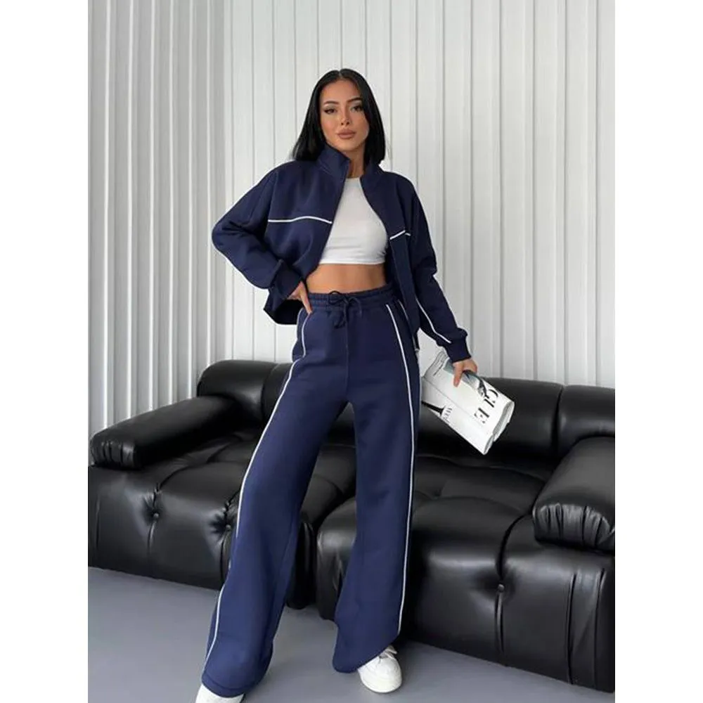 Long-sleeved Sweater Two Piece Set
