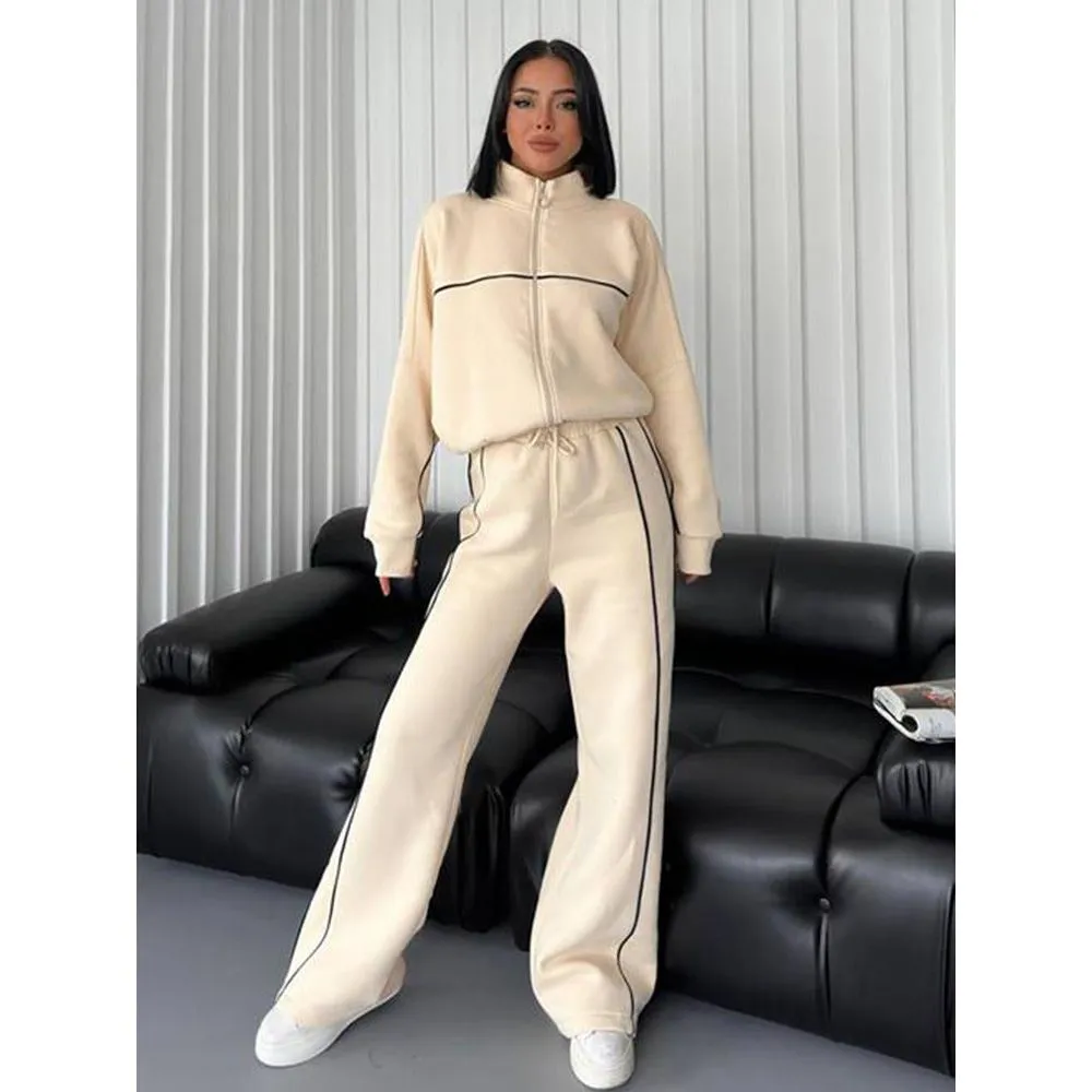 Long-sleeved Sweater Two Piece Set