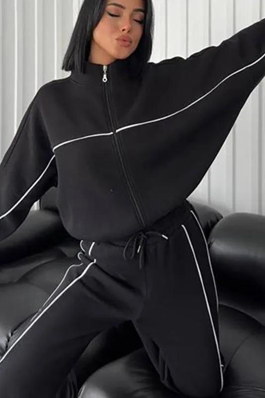 Long-sleeved Sweater Two Piece Set
