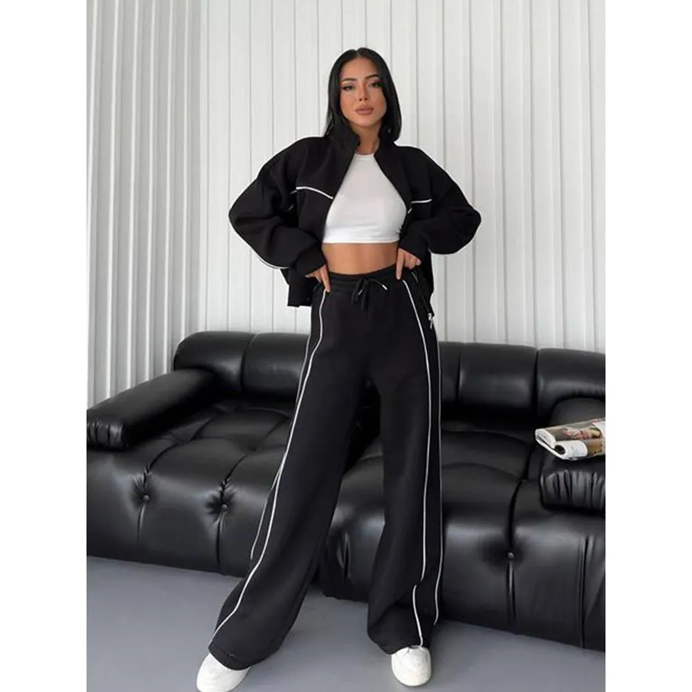 Long-sleeved Sweater Two Piece Set