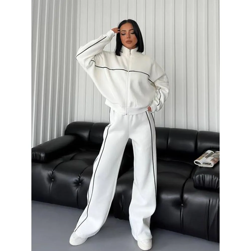 Long-sleeved Sweater Two Piece Set