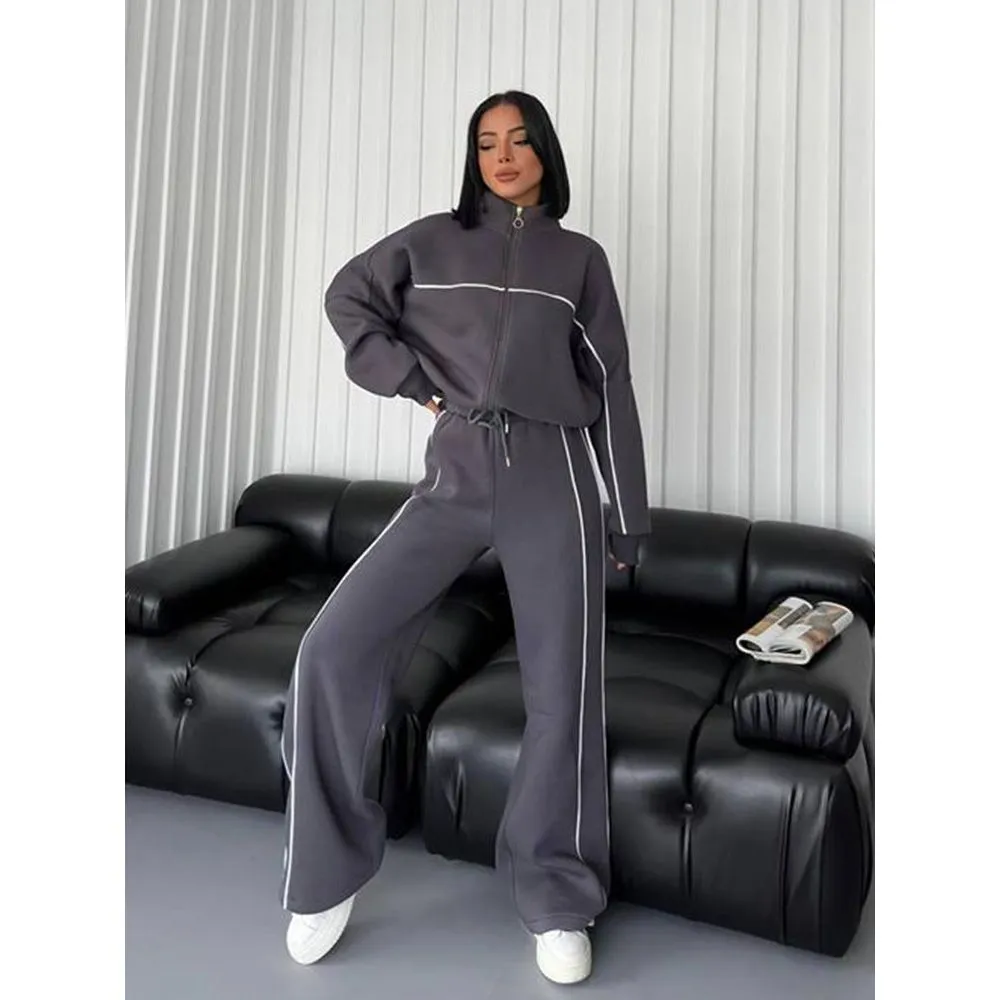 Long-sleeved Sweater Two Piece Set