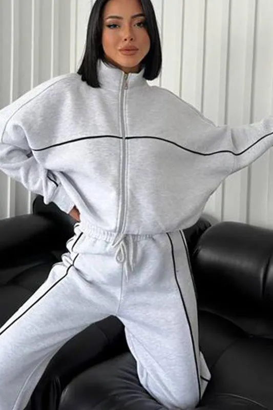 Long-sleeved Sweater Two Piece Set