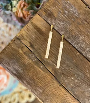 Long Textured Earrings
