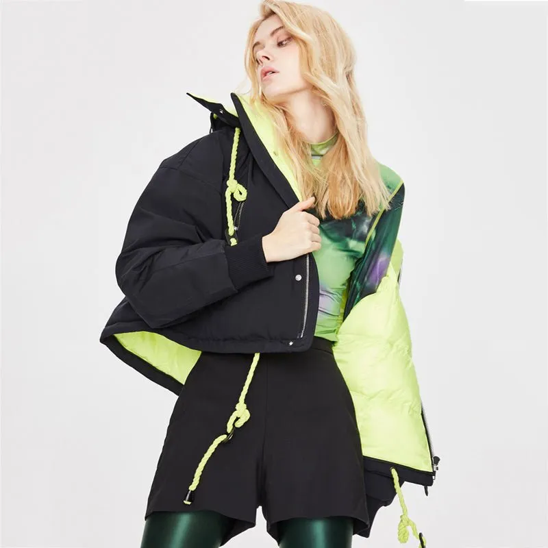 Long Winter Coats Womens Hooded Down Jacket