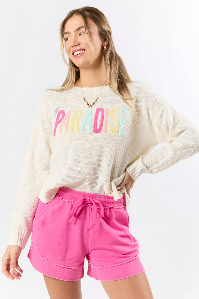 Lost In Paradise Multi Color Paradise Light Weight Sweater