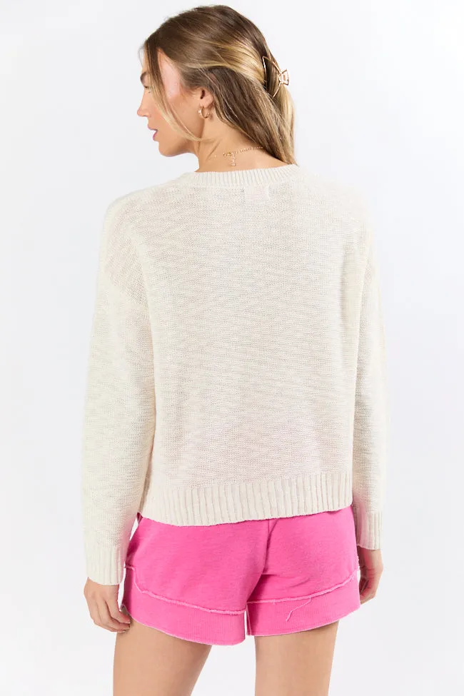 Lost In Paradise Multi Color Paradise Light Weight Sweater