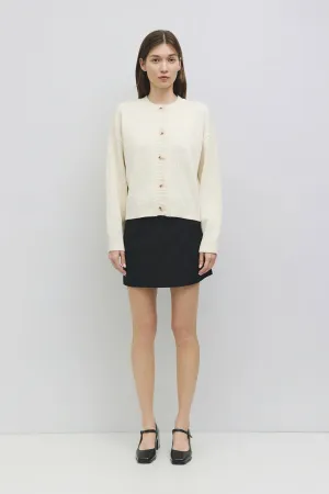 LUCY CREAM KNIT CARDIGAN