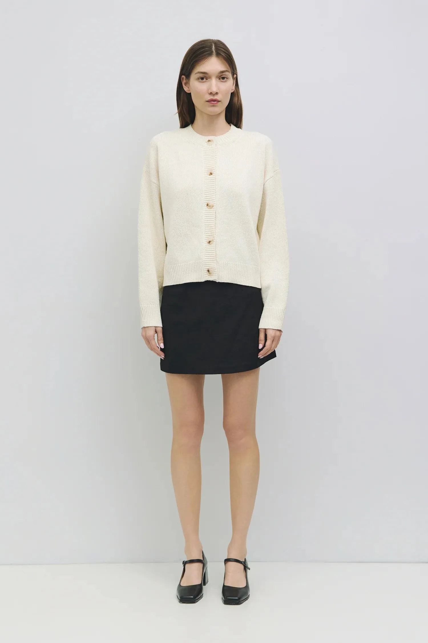 LUCY CREAM KNIT CARDIGAN