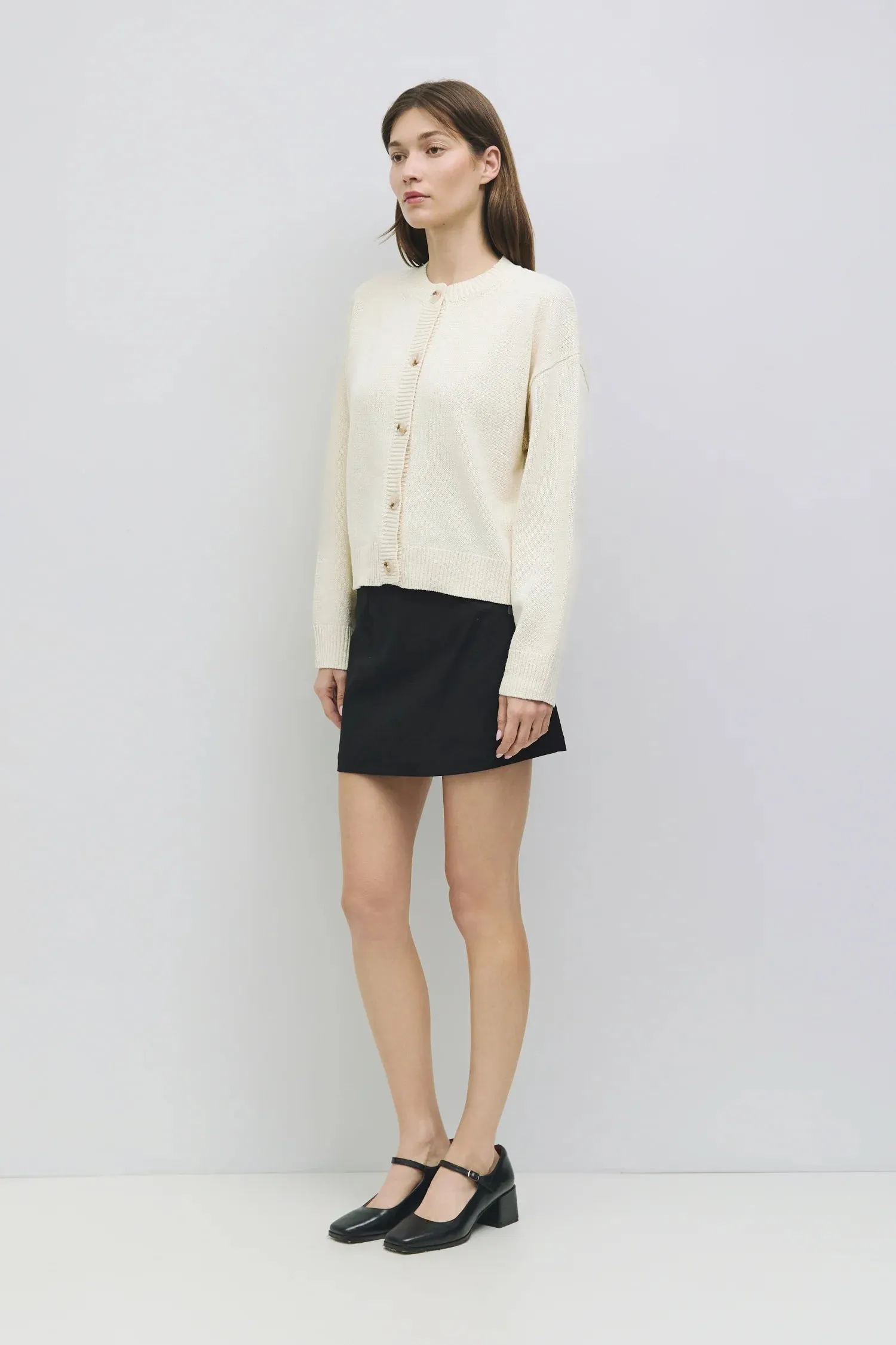 LUCY CREAM KNIT CARDIGAN
