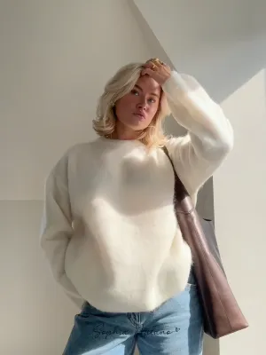 Lucy  | Mohair round neck sweater