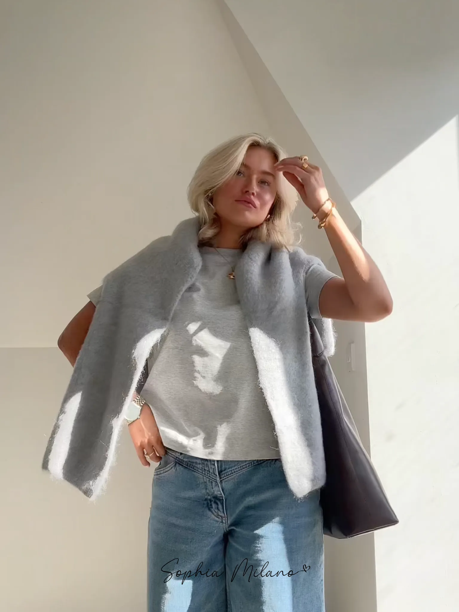 Lucy  | Mohair round neck sweater