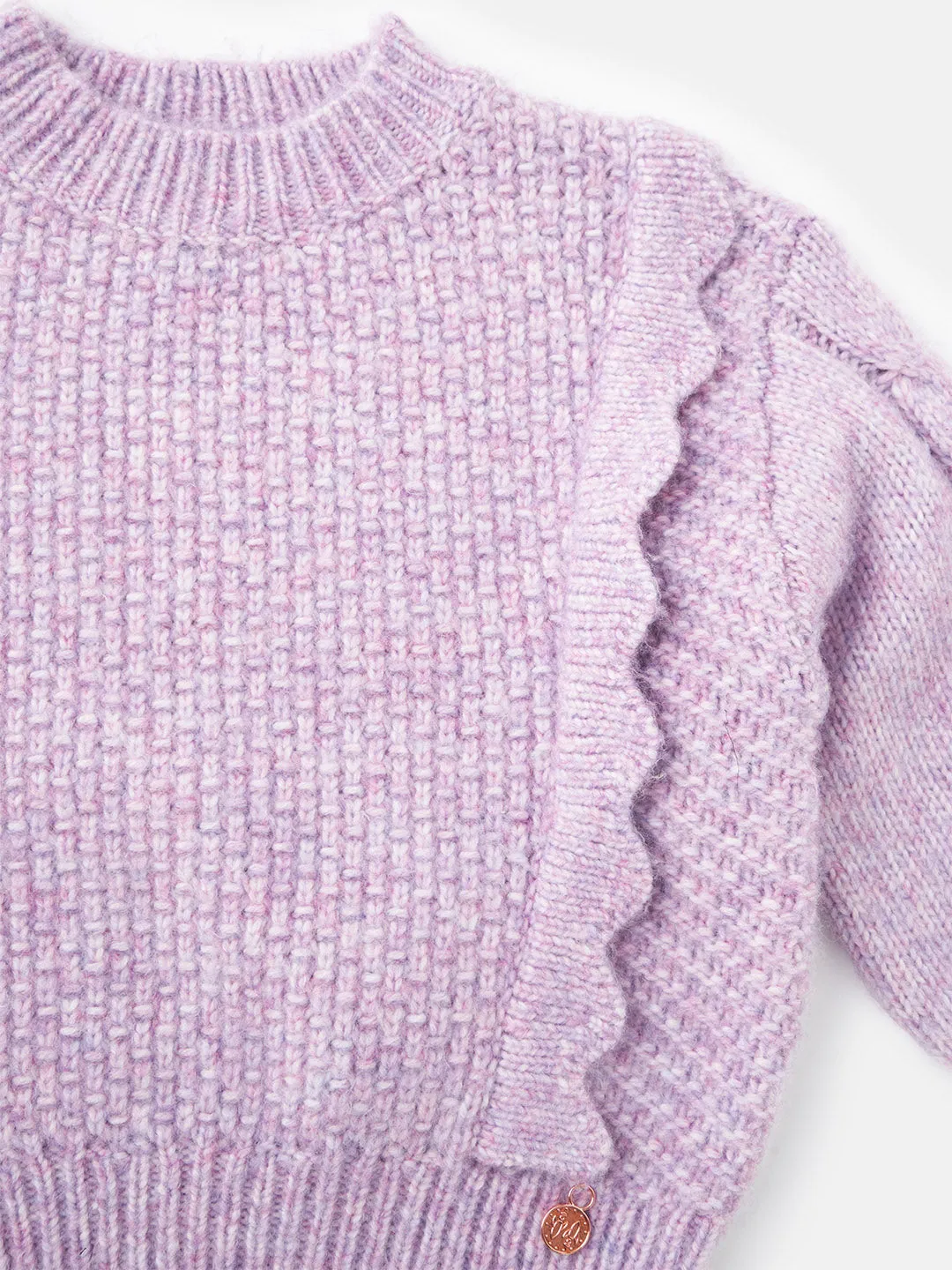 Marnie Lilac Scalloped Frill Jumper
