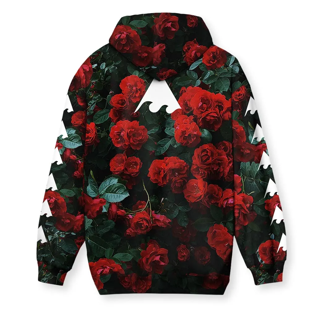 MEANINGWAVE ROSES Men's Zip-Up Hoodie