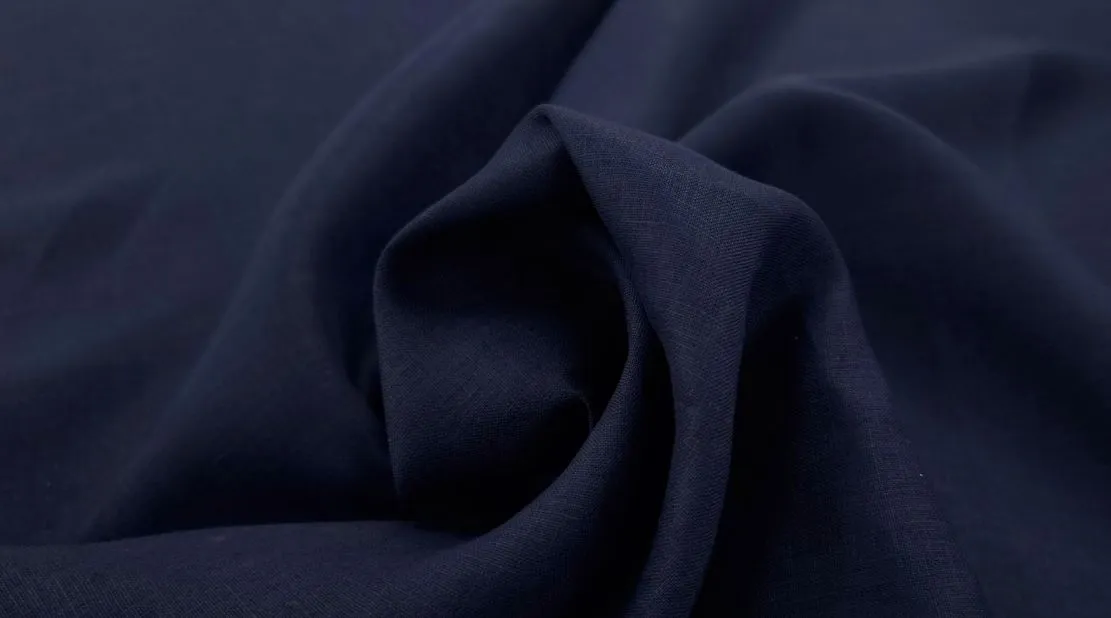 Medium Weight Linen Navy
