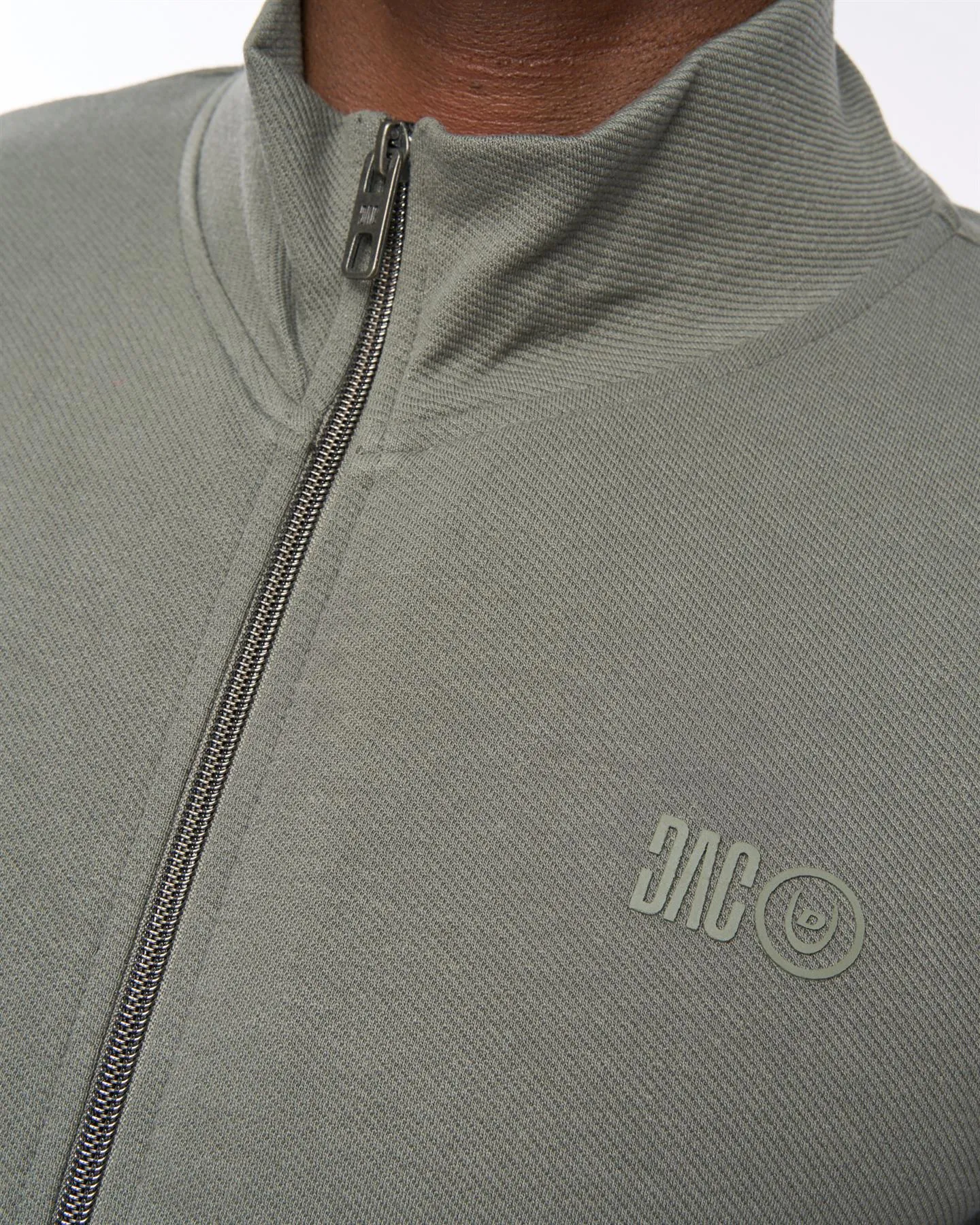 Mens Hannings Zip Thru Hoodie Olive