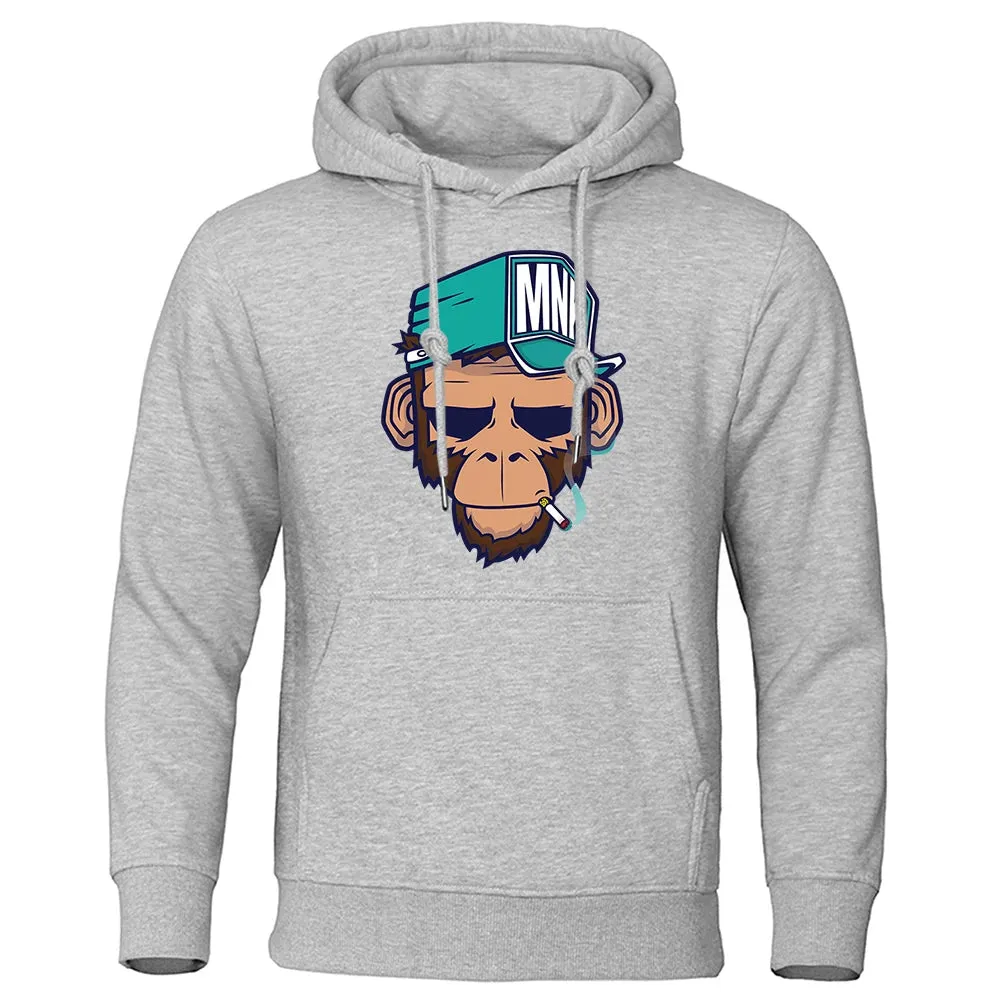 Men's Warm Hip Hop Fleece Streetwear Hoodie