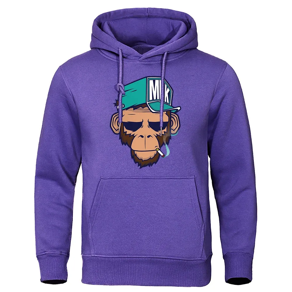 Men's Warm Hip Hop Fleece Streetwear Hoodie