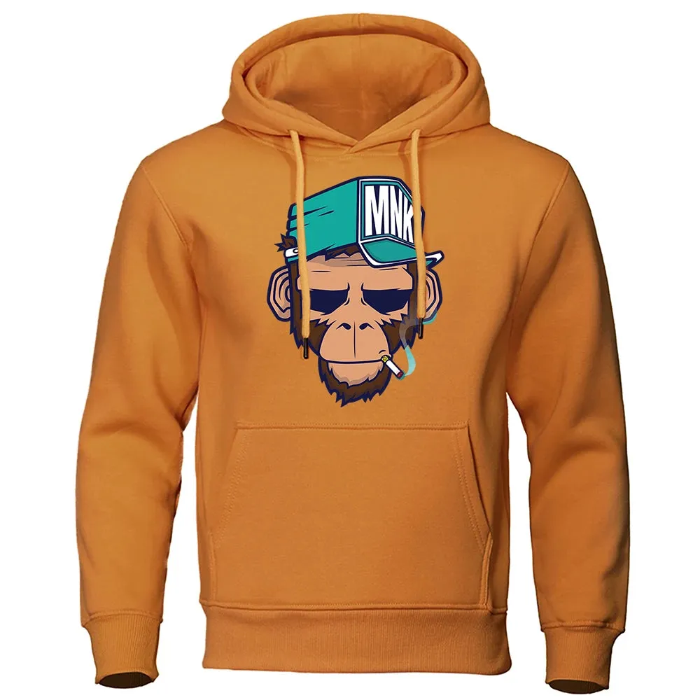 Men's Warm Hip Hop Fleece Streetwear Hoodie