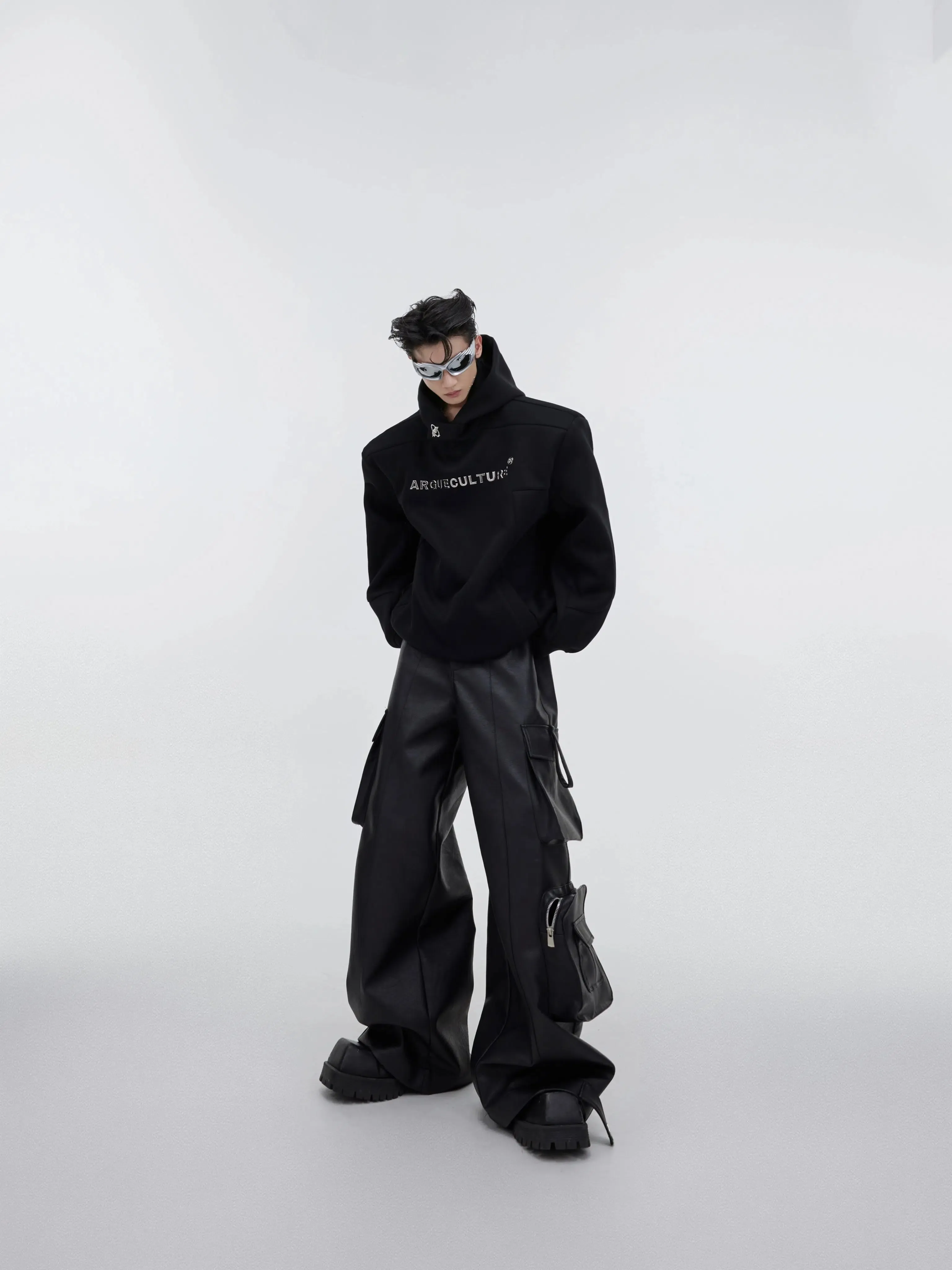 Metal Three-dimensional Print Hoodie
