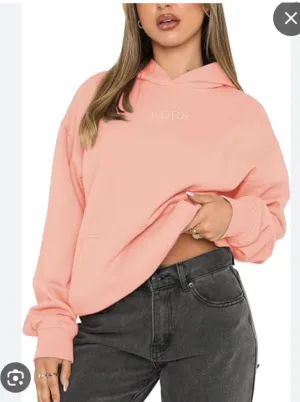 MICHAEL KORS || Women Full Sleeve Solid Hooded Sweatshirt