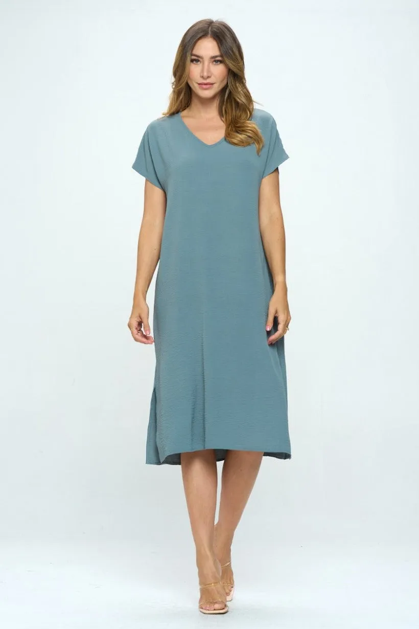 Mimi V-Neck T-Shirt Maxi Dress