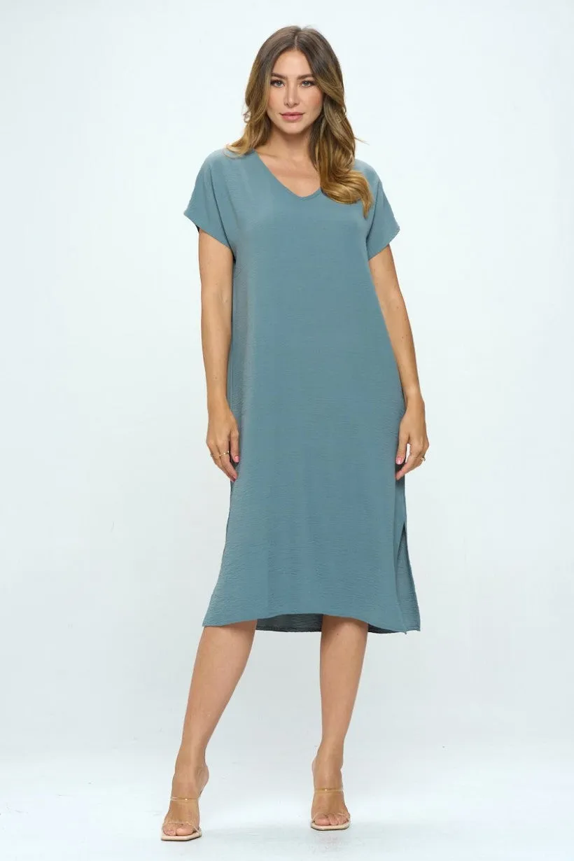 Mimi V-Neck T-Shirt Maxi Dress