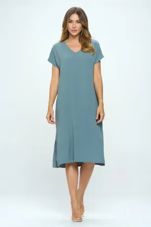 Mimi V-Neck T-Shirt Maxi Dress
