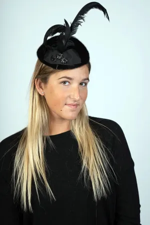 Mink and Feather Hat