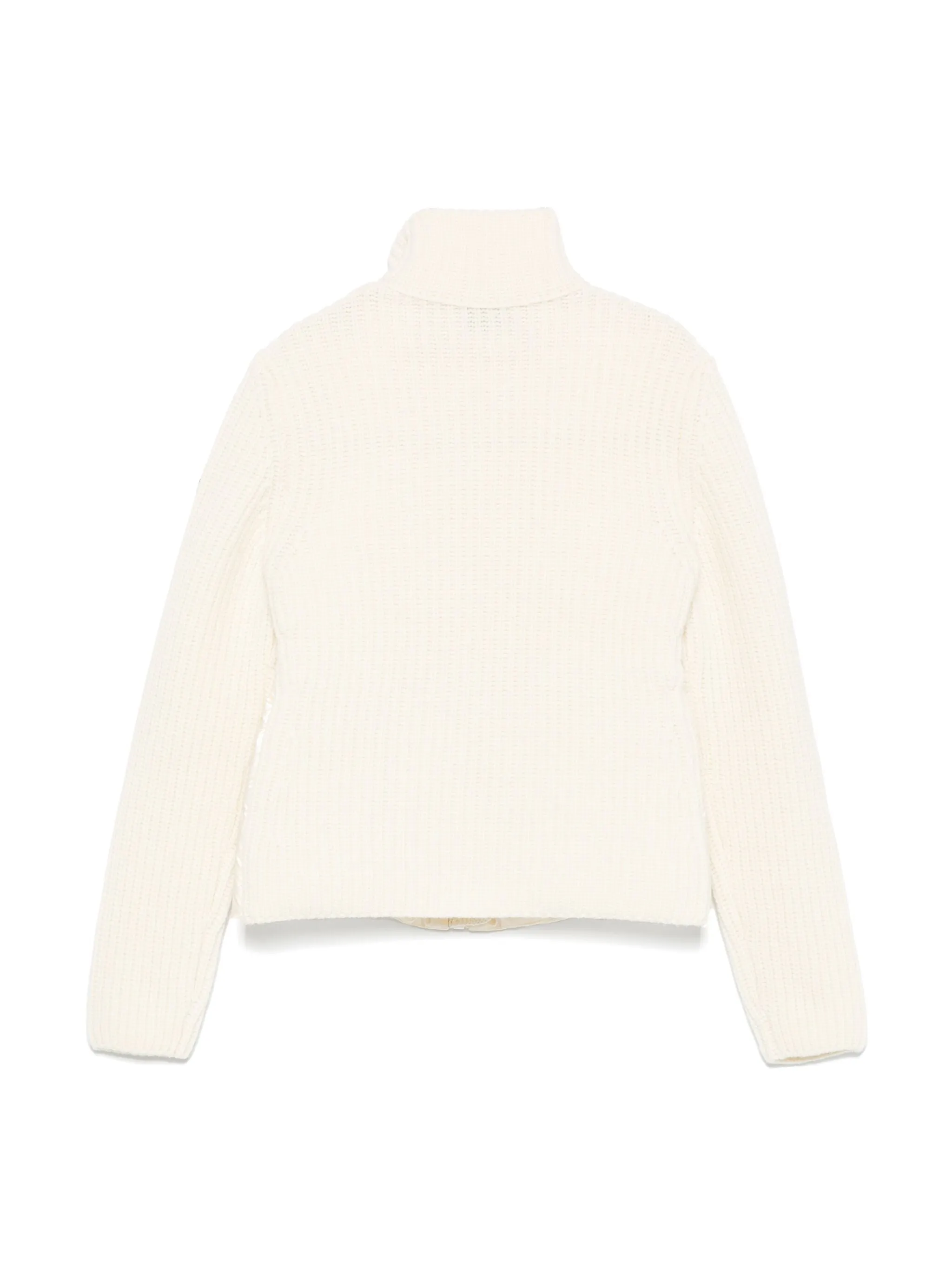 MONCLER KIDS Girls Panelled Cardigan White