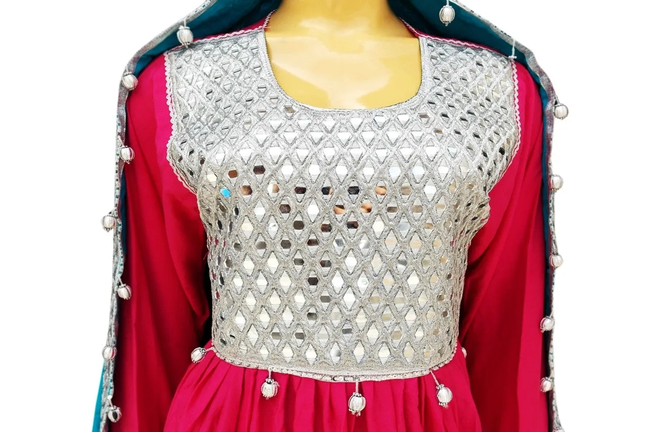 Muslim Bridal Wear In Pink Color Mulimah Fashion Afghani Dress