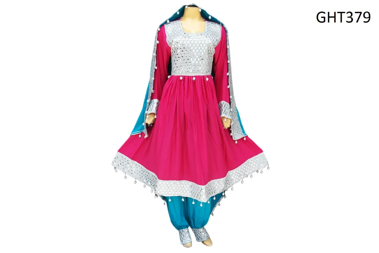 Muslim Bridal Wear In Pink Color Mulimah Fashion Afghani Dress